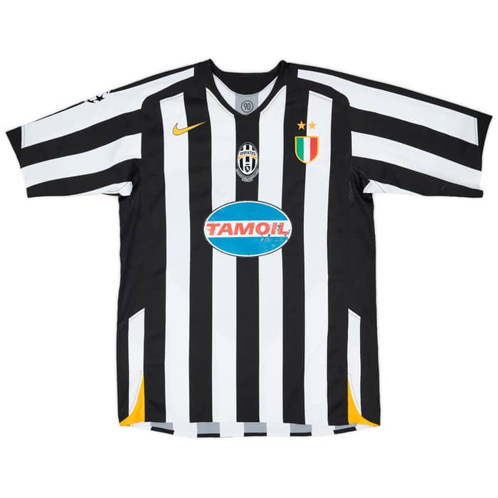 2005-06 Juventus Match Issue Champions League Home Shirt Emerson #8