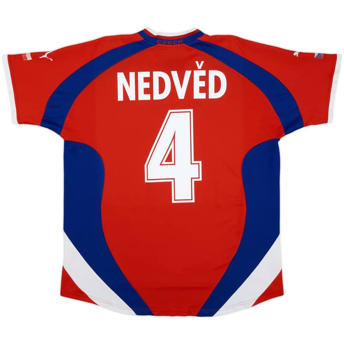 2000-02 Czech Republic Basic Home Shirt Nedved #4 - 5/10 - (L)