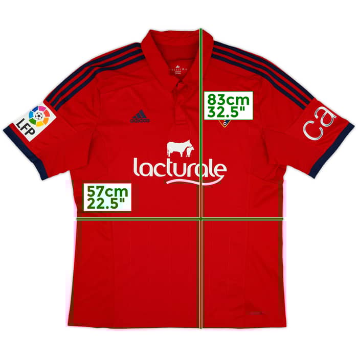 2014-15 Osasuna Home Shirt - 8/10 - (XL)