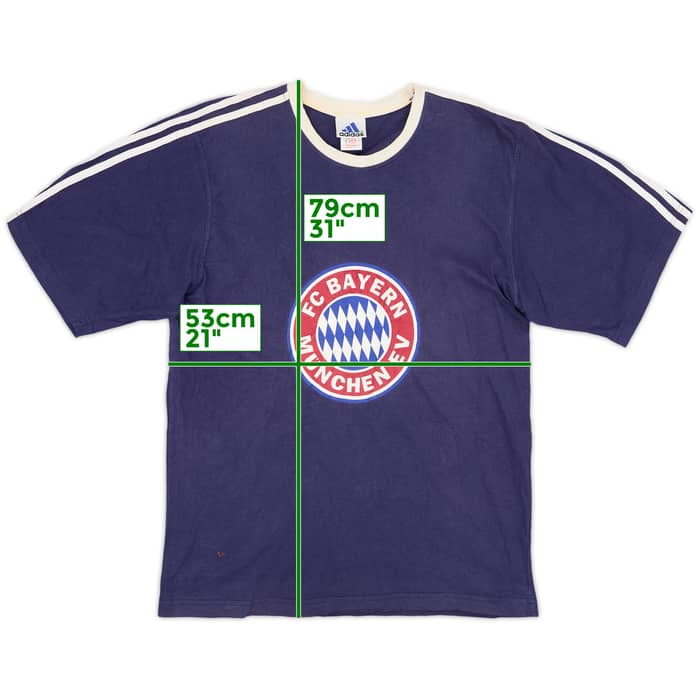 1996-97 Bayern Munich adidas Graphic Tee - 7/10 - (L)