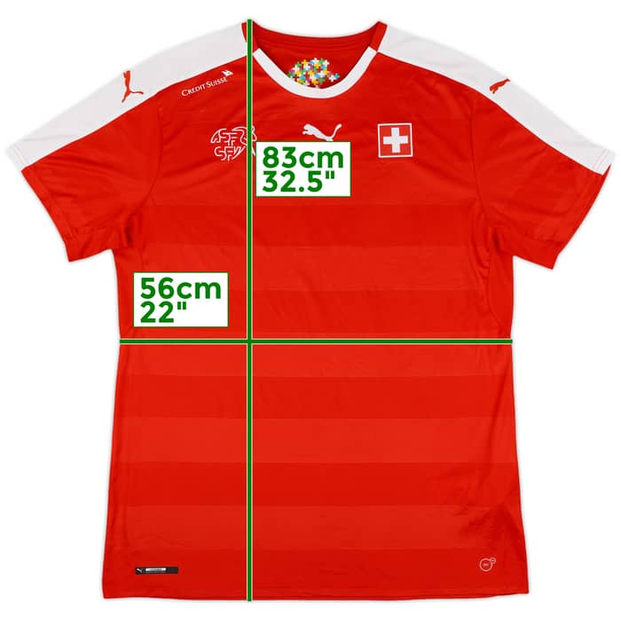 2016-18 Switzerland Home Shirt - 9/10 - (XL)