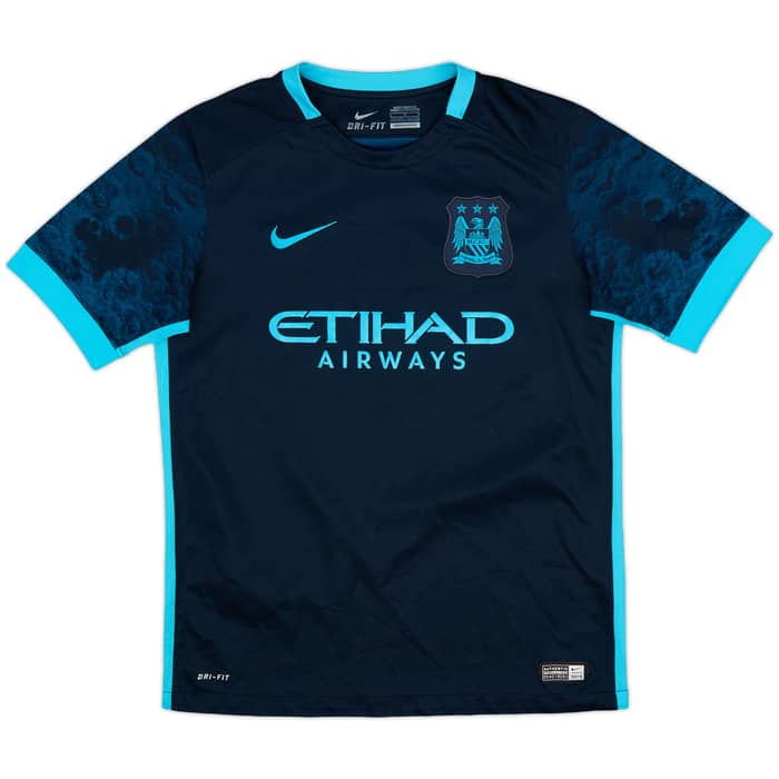 2015-16 Manchester City Away Shirt - 8/10 - (L.Boys)