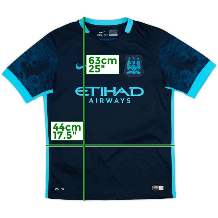 2015-16 Manchester City Away Shirt - 8/10 - (L.Boys)