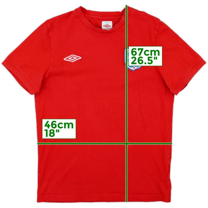 2010-11 England Umbro Cotton Tee - 8/10 - (M)