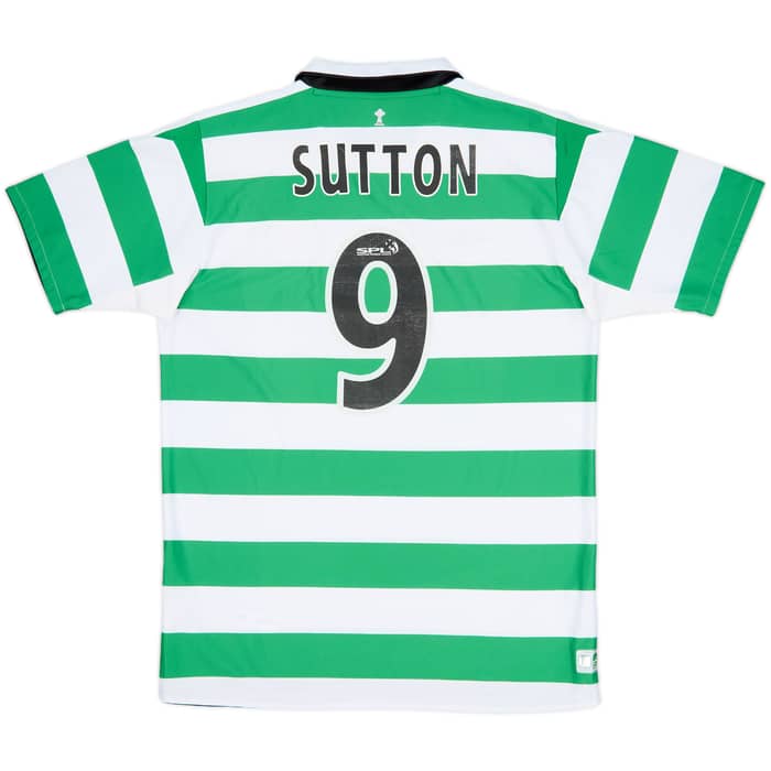 2004-05 Celtic Home Shirt Sutton #9 - 7/10 - (L)