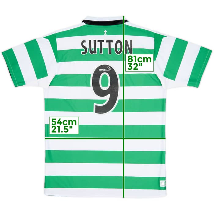 2004-05 Celtic Home Shirt Sutton #9 - 7/10 - (L)