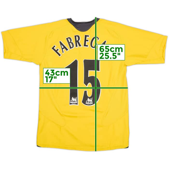 2005-06 Arsenal Away Shirt Fabregas #15 - 6/10 - (L.Boys)