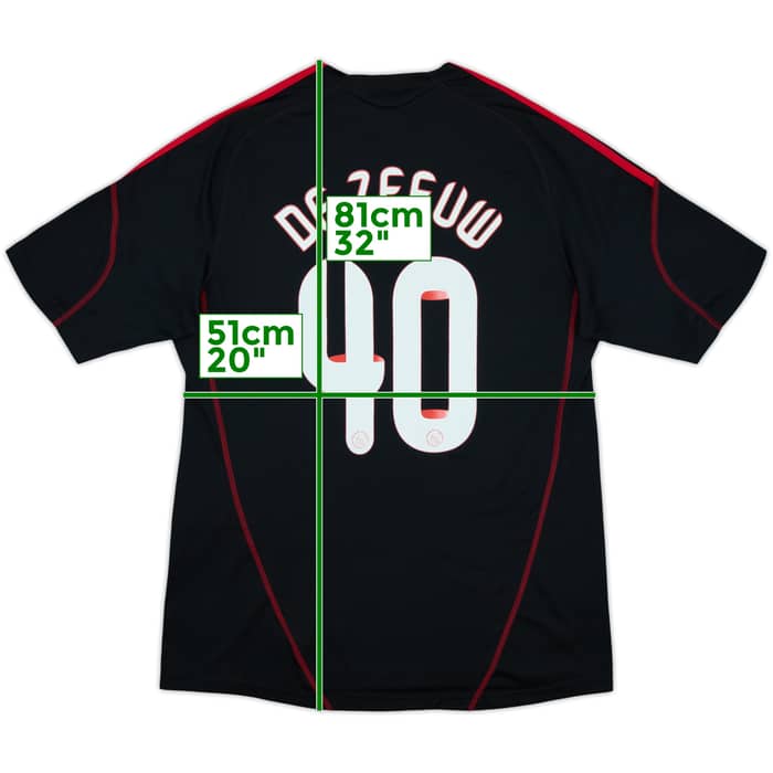 2009-10 Ajax Away Shirt de Zeeuw #40 - 8/10 - (L)