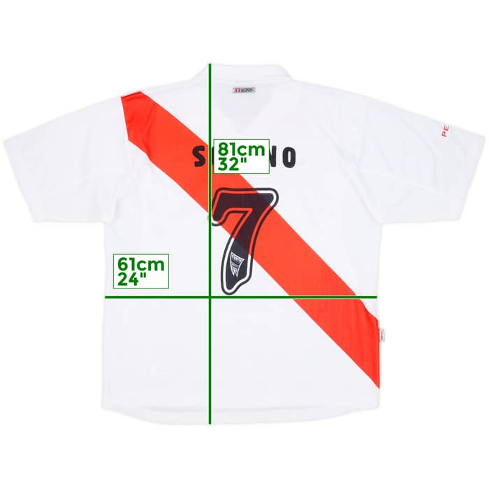 2002 Peru Home Shirt Solano #7 - 9/10 - (XL)