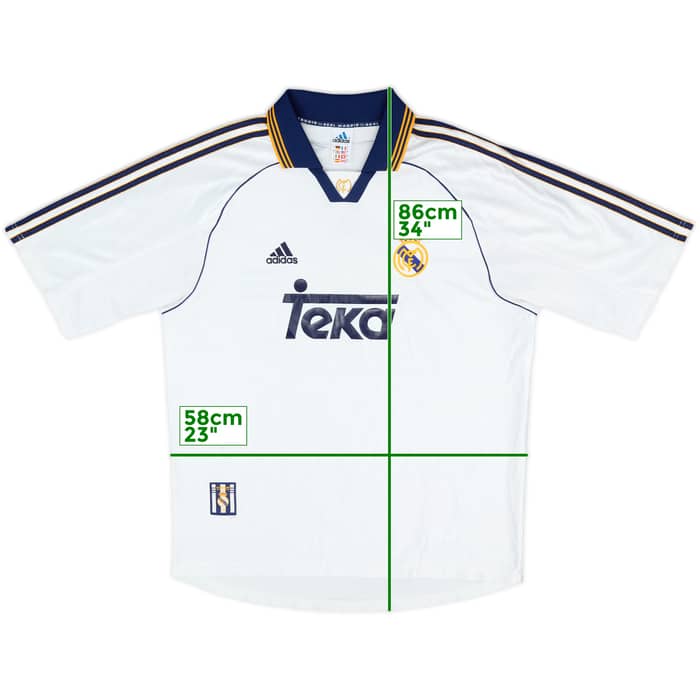 1998-00 Real Madrid 'Champions of Europe' Home Shirt - 7/10 - (L)