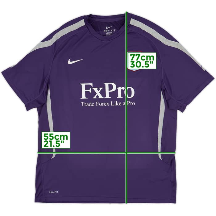 2010-11 Aston Villa Nike Training Shirt - 8/10 - (XL)