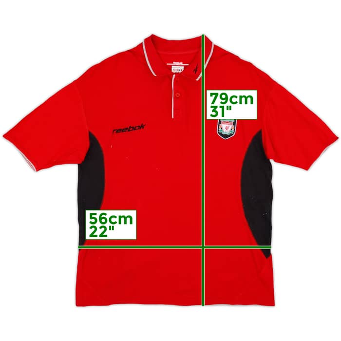 2002-03 Liverpool Reebok Polo Shirt - 7/10 - (XL)