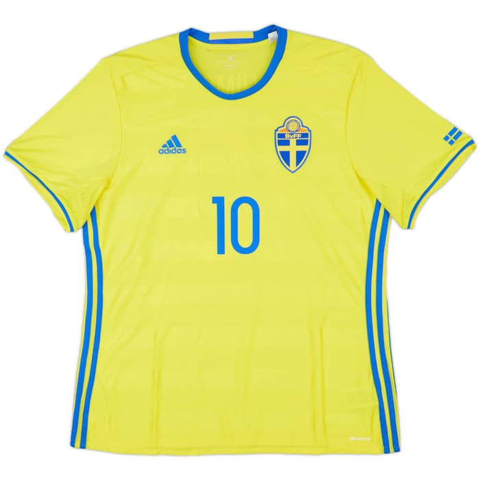 2016-17 Sweden Home Shirt Ibrahimovic #10 - 7/10 - (XL)