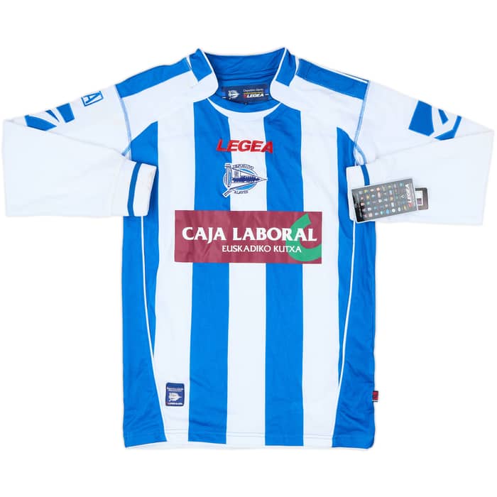 2009-10 Alaves Home L/S Shirt (S)