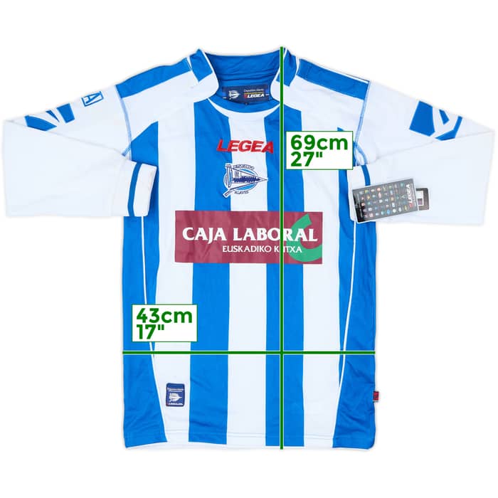 2009-10 Alaves Home L/S Shirt (S)