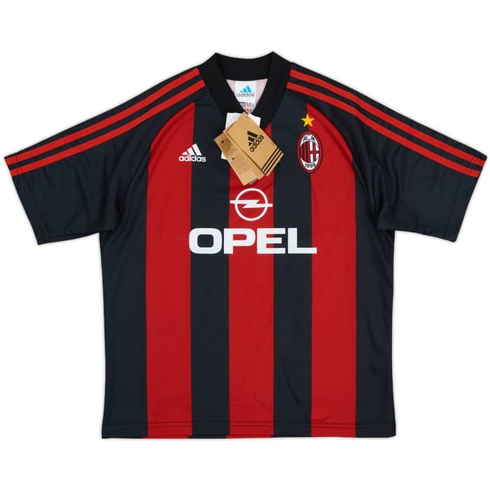 2000-02 AC Milan Home Shirt (M.Boys)