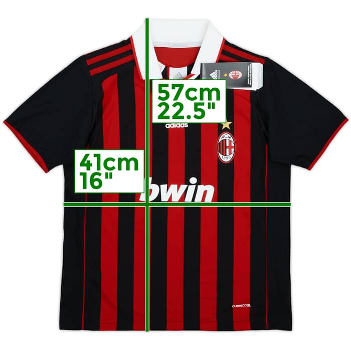 2009-10 AC Milan Home Shirt (S.Boys)