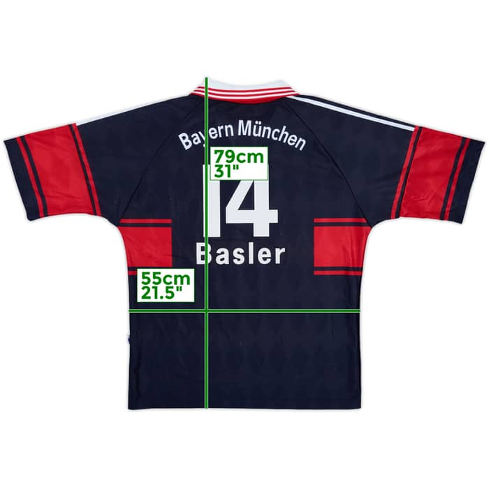 1997-99 Bayern Munich Home Shirt Basler #14 - 8/10 - (L)