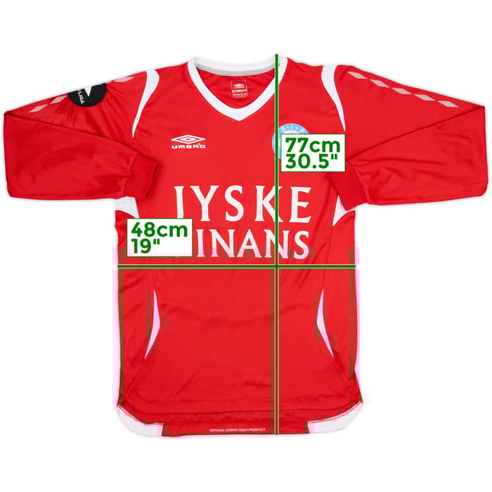 2008-09 Silkeborg Home L/S Shirt - 7/10 - (M)