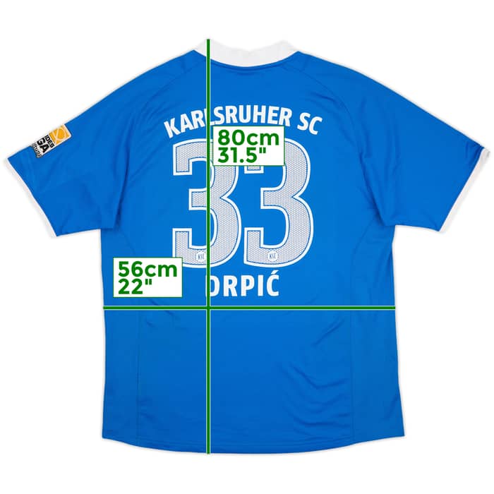 2009-10 Karlsruher Home Shirt Drpic #33 - 8/10 - (L)