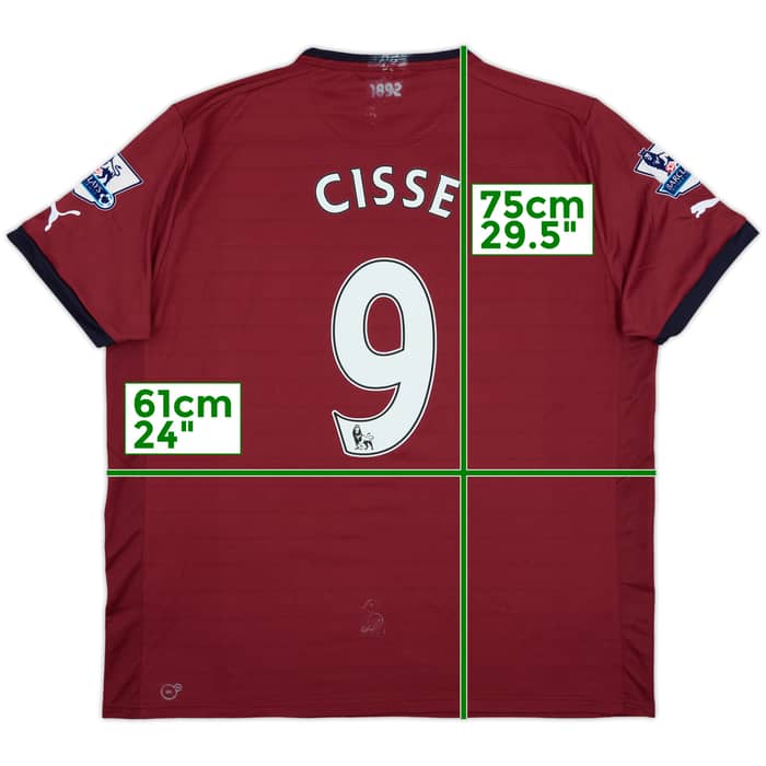 2012-13 Newcastle Away Shirt Cisse #9 - 5/10 - (XL)