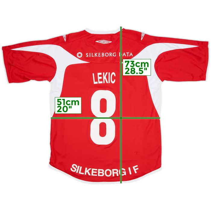 2008-09 Silkeborg Home Shirt Lekic #8 - 8/10 - (M)