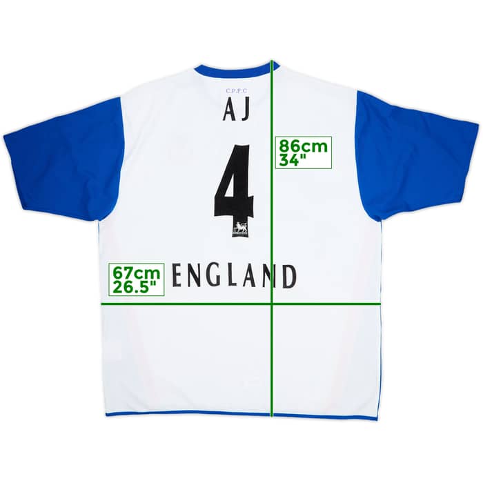 2004-05 Crystal Palace Away Shirt AJ #4 England - 5/10 - (XXL)