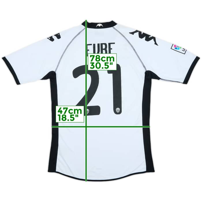 2010-11 Valencia Home Shirt Evre #21 - 7/10 - (L)