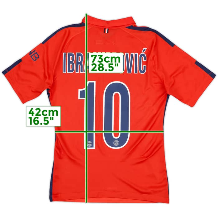 2014-15 Paris Saint-Germain Authentic Third Shirt Ibrahimovic #10 - 8/10 - (S)