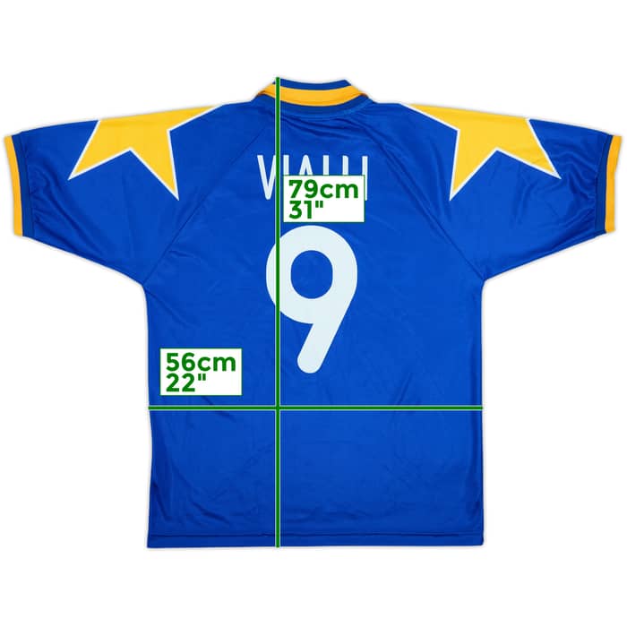 1995-96 Juventus Away Shirt Vialli #9 - 9/10 - (XL)