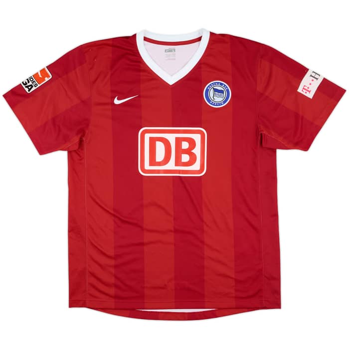 2007-08 Hertha Berlin Match Issue Away Shirt Ebert #20