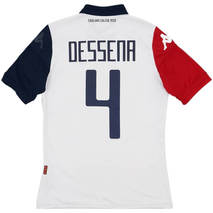 2015-16 Cagliari Kombat Away Shirt Dessena #4 - 4/10 - (L)