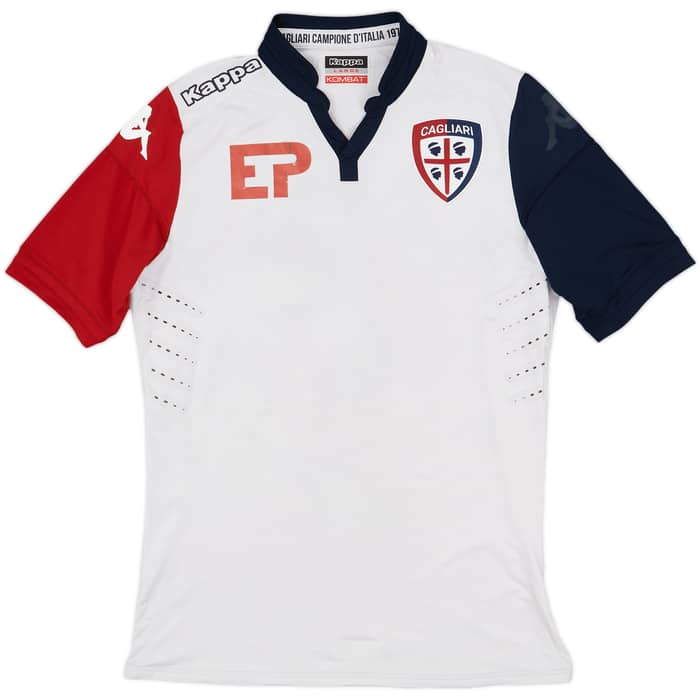 2015-16 Cagliari Kombat Away Shirt Dessena #4 - 4/10 - (L)
