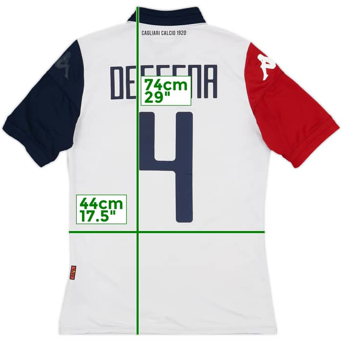 2015-16 Cagliari Kombat Away Shirt Dessena #4 - 4/10 - (L)