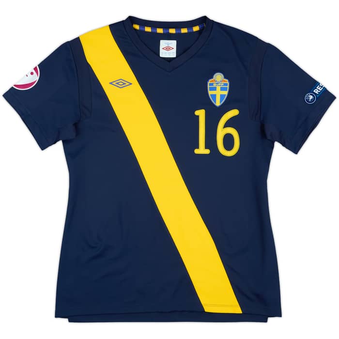 2012 Sweden Women Match Issue UEFA U-19 Championship Away Shirt #16 (Hurtig)