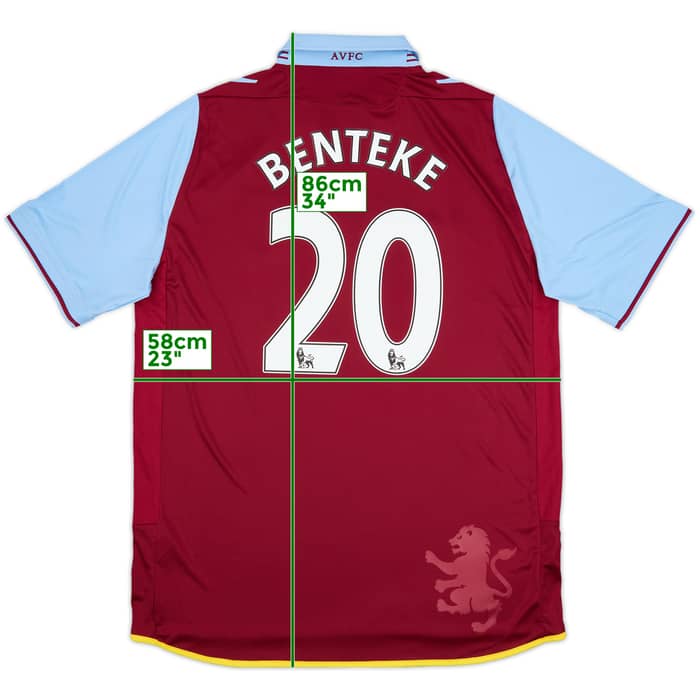 2012-13 Aston Villa Home Shirt Benteke #20 (XL)