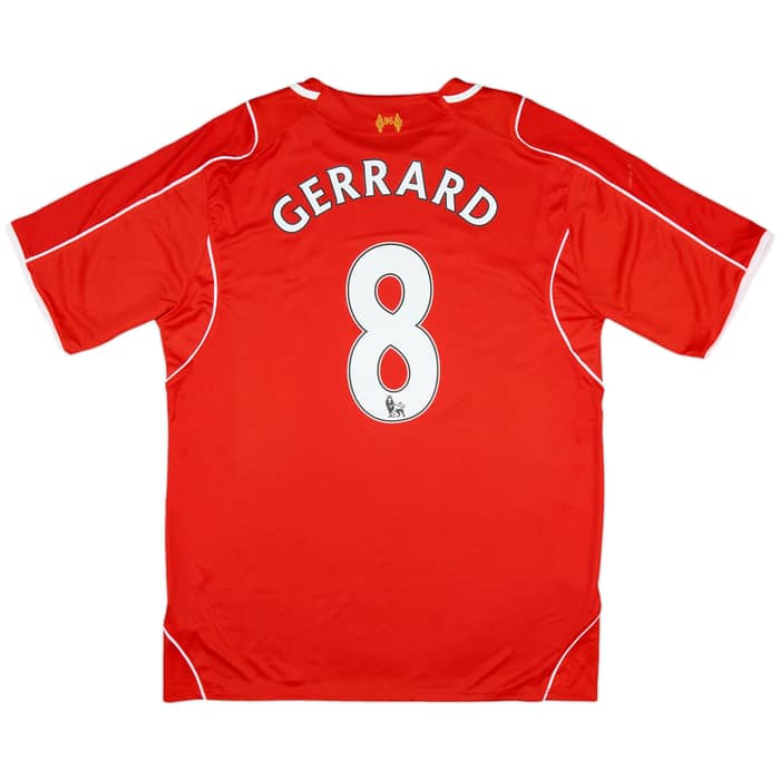 2014-15 Liverpool Home Shirt Gerrard #8 (XL)