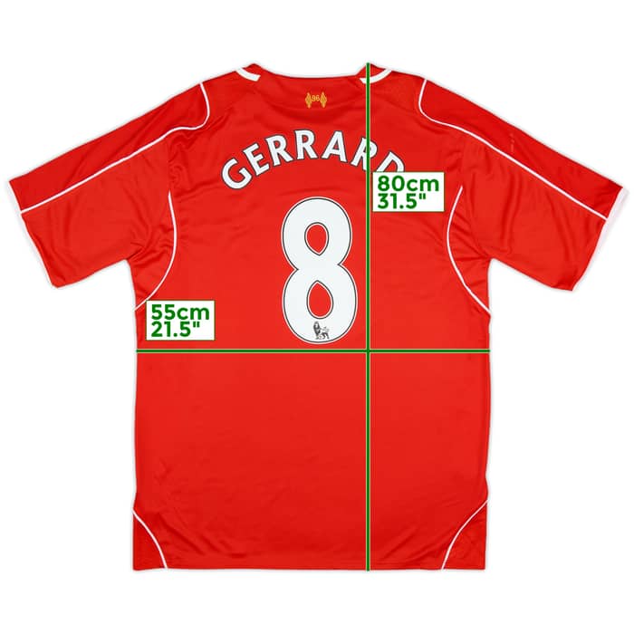 2014-15 Liverpool Home Shirt Gerrard #8 (XL)