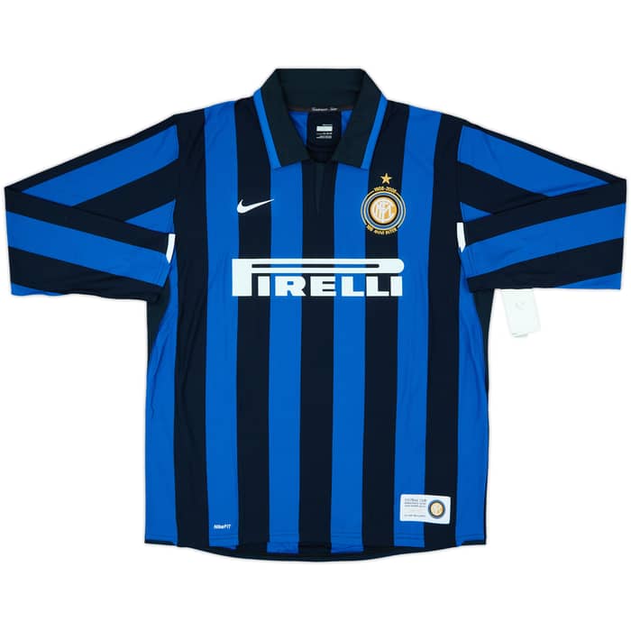 2007-08 Inter Milan Centenary Home L/S Shirt Chivu #26 (XL)