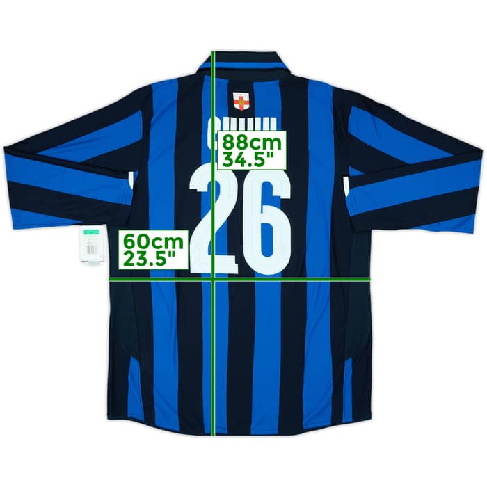 2007-08 Inter Milan Centenary Home L/S Shirt Chivu #26 (XL)
