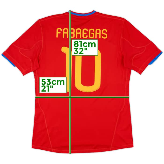 2009-10 Spain Home Shirt Fabregas #10 (L)