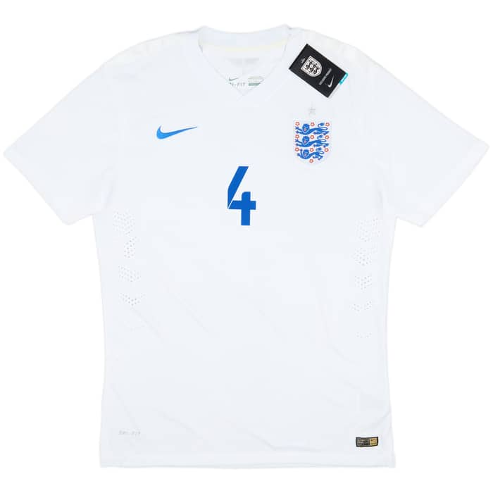 2014-15 England Authentic Home Shirt Gerrard #4 (XL)