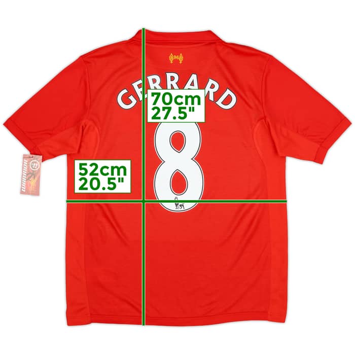 2012-13 Liverpool Home Shirt Gerrard #8 (L)