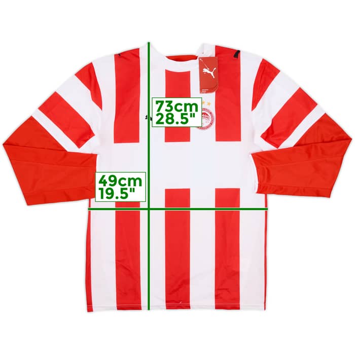2006-07 Olympiakos Home L/S Shirt (S)