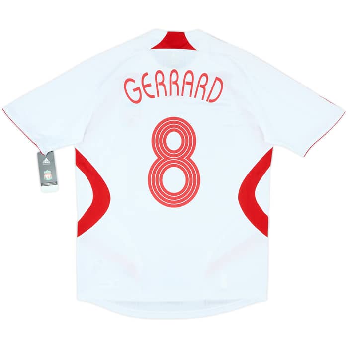 2007-08 Liverpool Away Shirt Gerrard #8 (M)