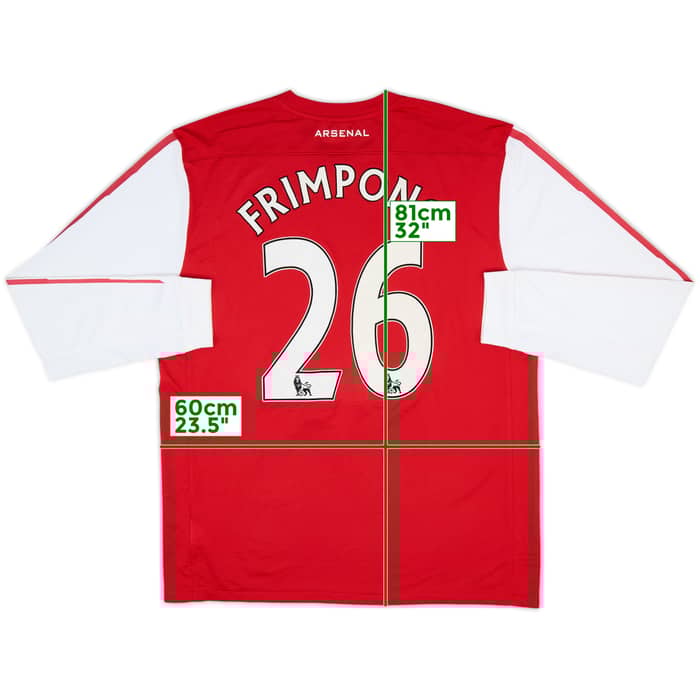 2011-12 Arsenal Home L/S Shirt Frimpong #26 - 9/10 - (XL)