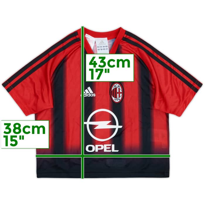 2004-05 AC Milan Home Shirt - 10/10 - (4-5 Years)