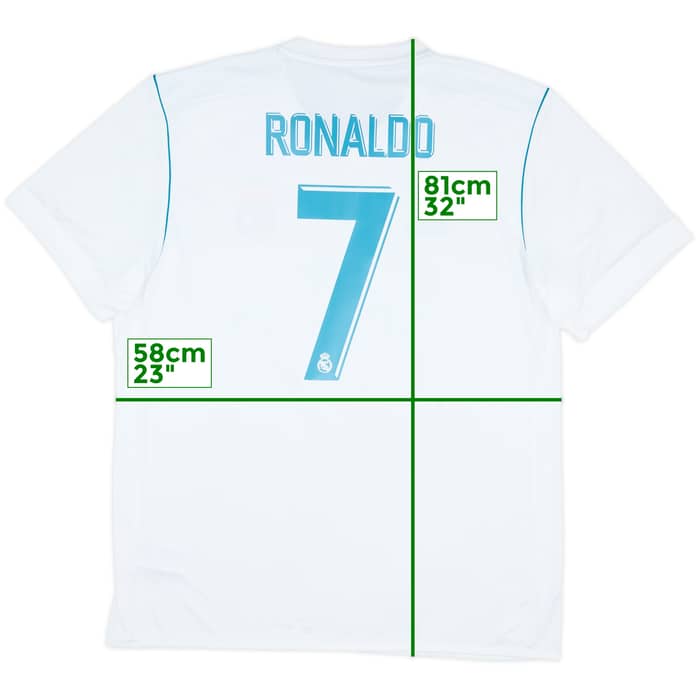 2017-18 Real Madrid Home Shirt Ronaldo #7 (XL)