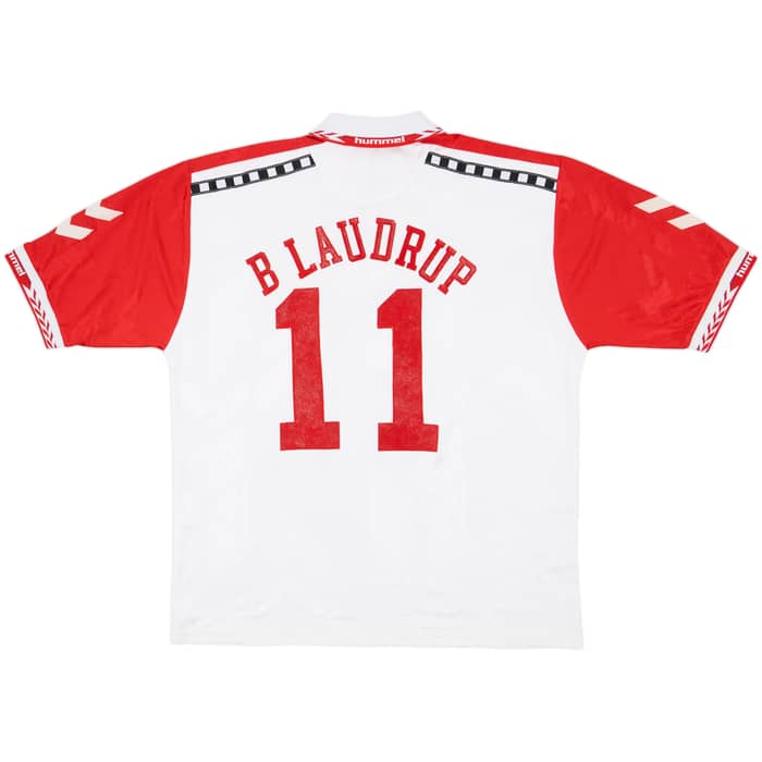 1996-97 Denmark Away Shirt B Laudrup #11 - 8/10 - (XXL)