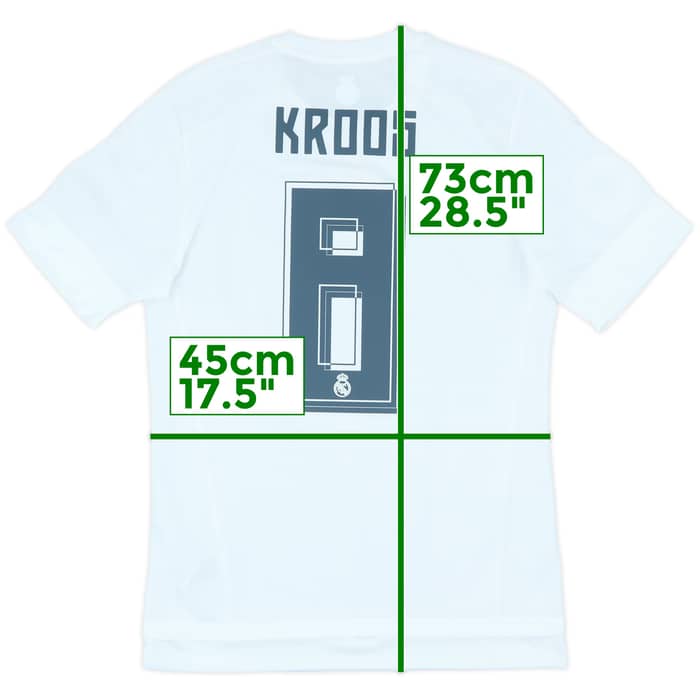 2015-16 Real Madrid Home Shirt Kroos #8 (S)